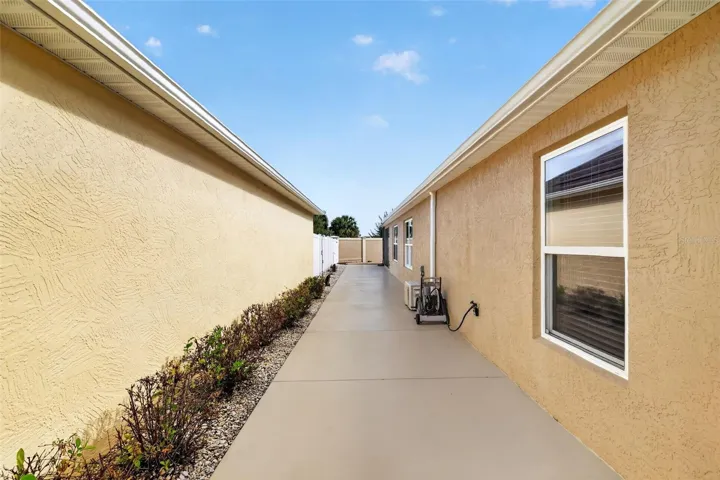 Spacious 68'x7' Side Patio