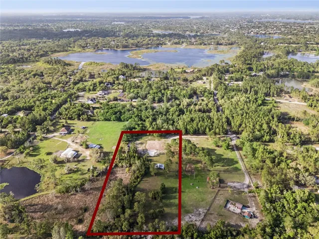 Outline of property and surrounding areas.