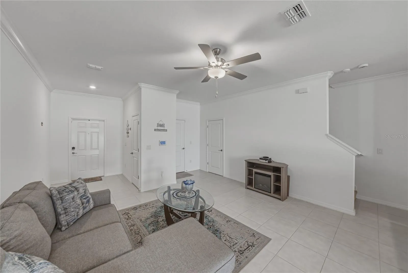 Living Room and Ceiling Fan