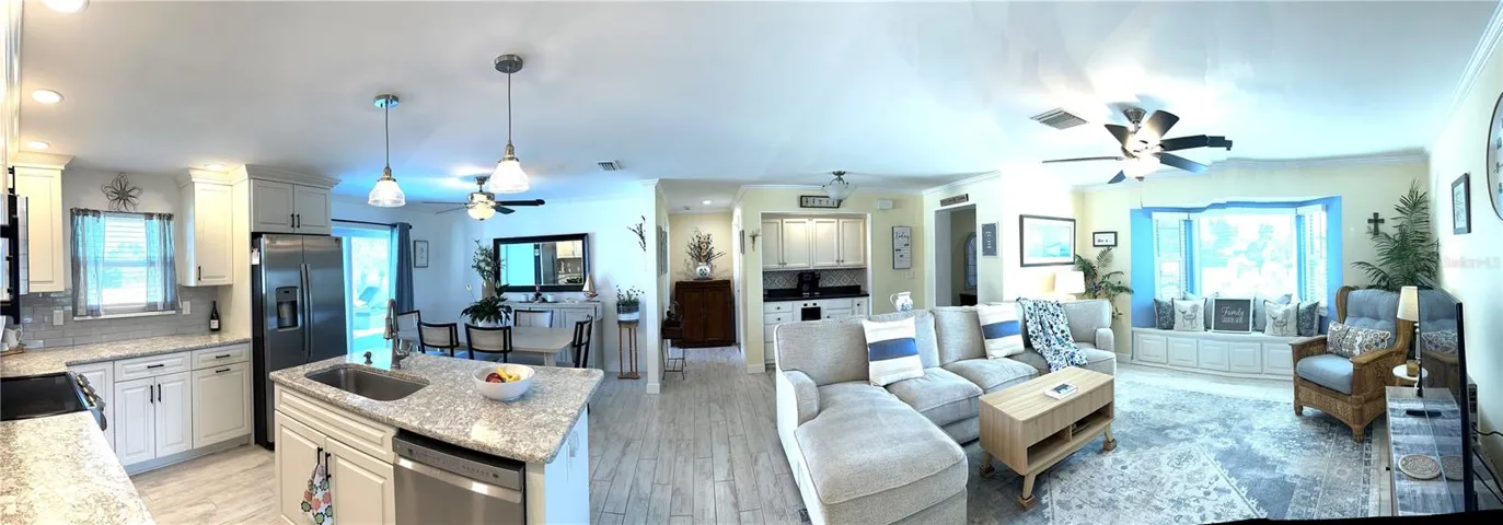 Kitchen/Dining/Living Room Pano