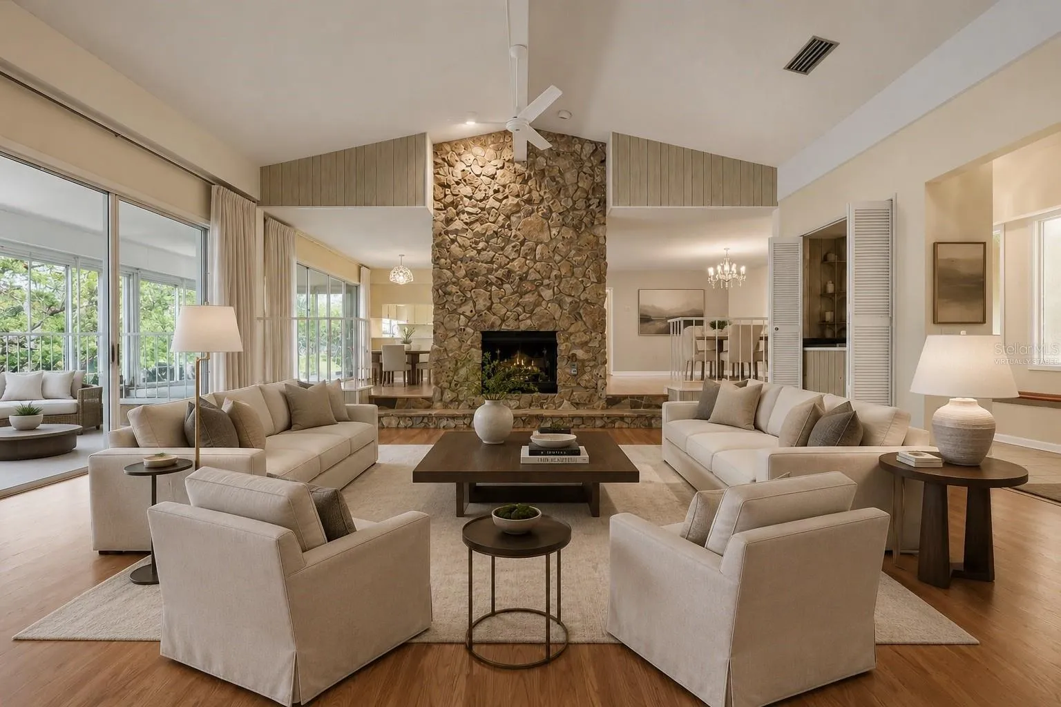 This image has been virtually staged for illustrative purposes to demonstrate the potential design and layout of the space. Furniture, décor, and accessories shown are virtual and are not included with the property.