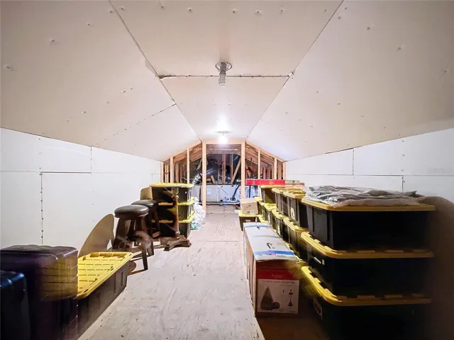 Super Large Storage Space Above Garage
