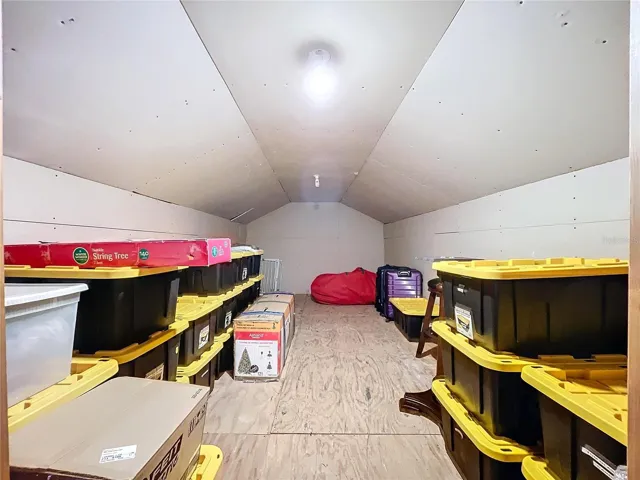 Super Large Storage Space Above Garage