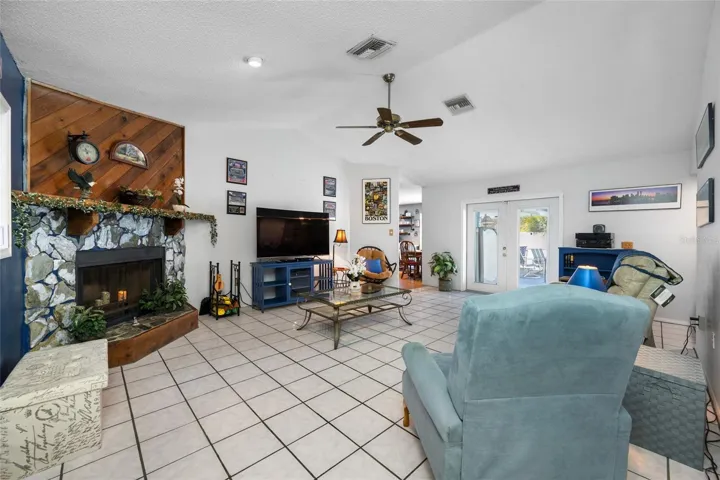 Family Room with fireplace