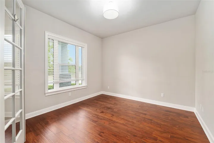 Private office or flex room with double glass doors