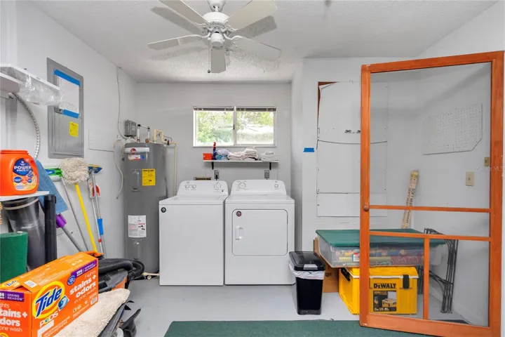 LAUNDRY AREA IN GARAGE