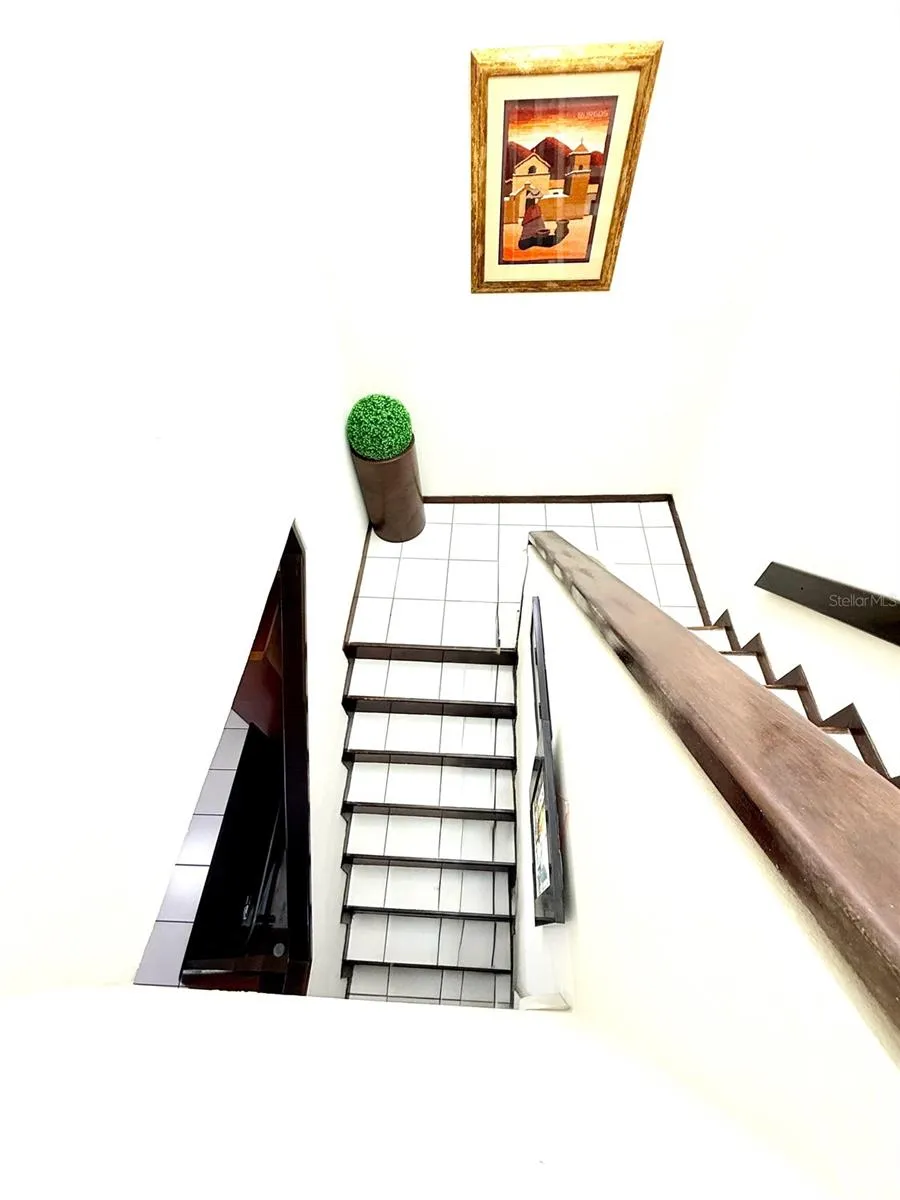 Stairs to second level