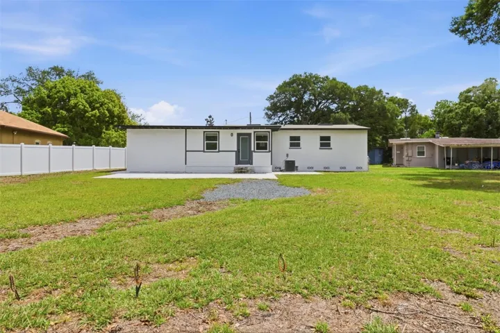 “Rear exterior of the property”