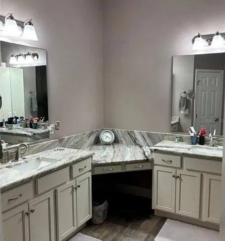 Master bathroom vanities
