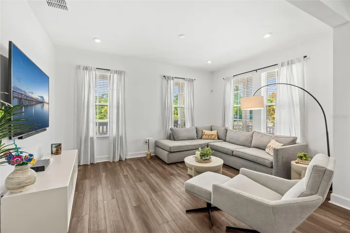 Open Family room view
