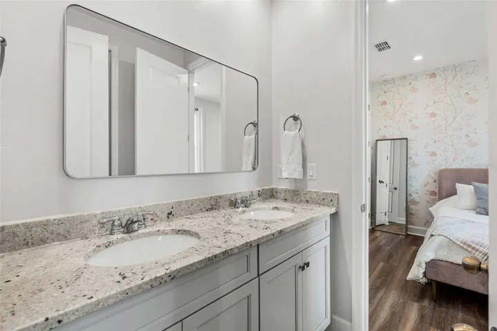 Jack and Jill Bathroom Double sinks