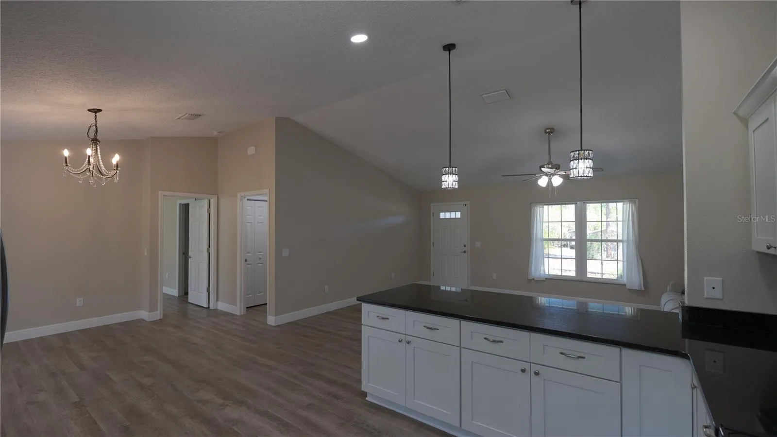 View from Kitchen to Dining Room, Great Room