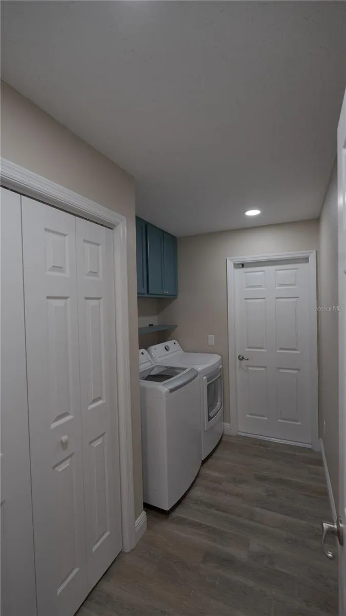 Laundry Room with Extra Storage, Washer and Dryer