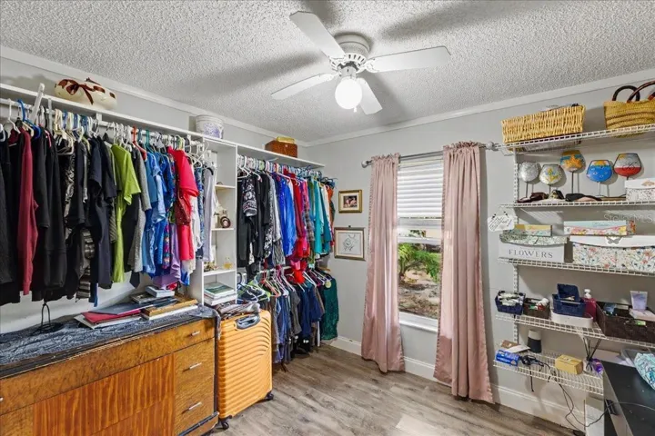 Bedroom 3 being used as a closet.