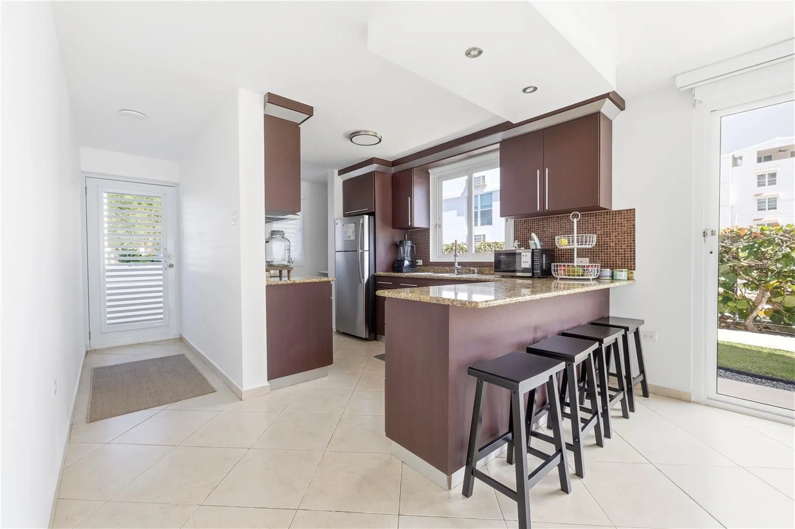 Kitchen area  & Stools