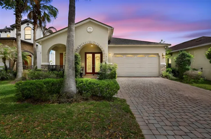 Front Elevation at dusk