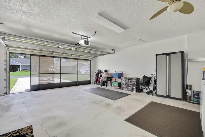 Interior of Garage / Garage Screen / Garage Door Opener