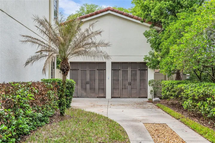 2 car garage with storage