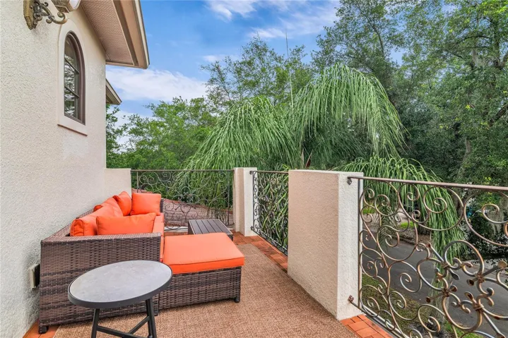 Upstairs balcony