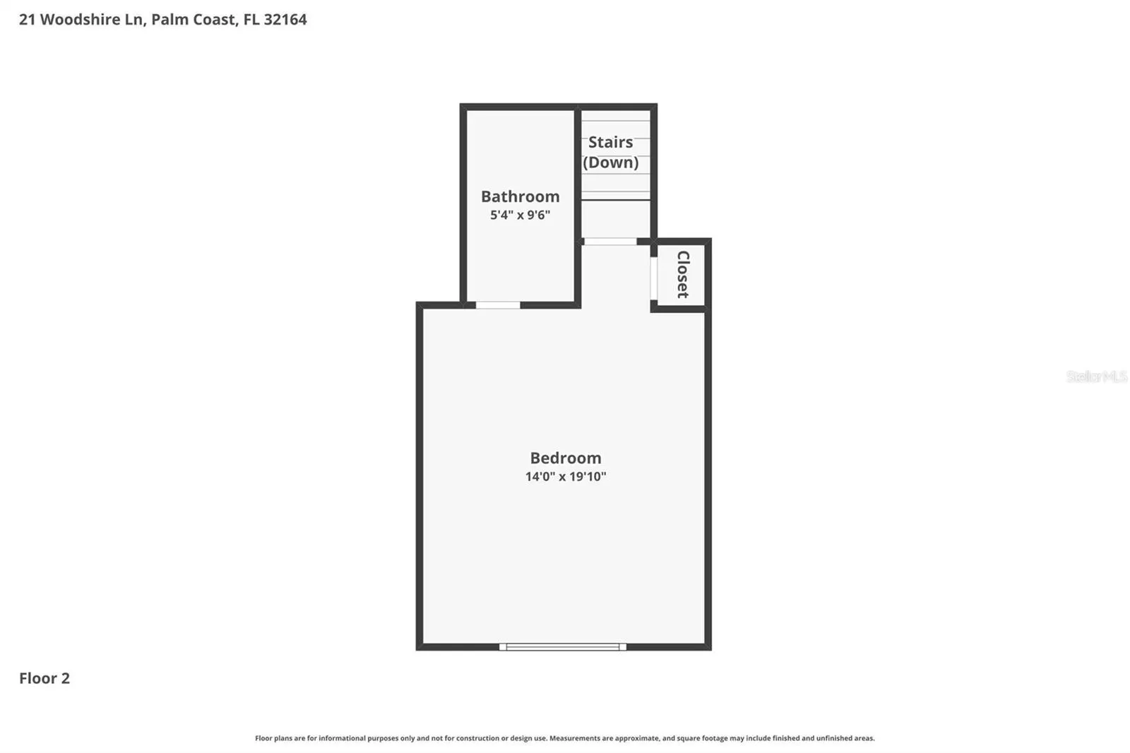 2nd floor bedroom/office/flex space