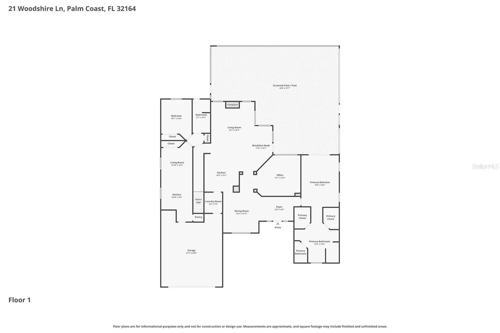 1st floor. In-Law area is on the left side.