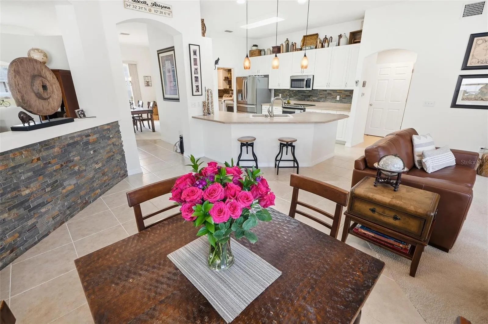 Kitchen, Living Room and Nook Area