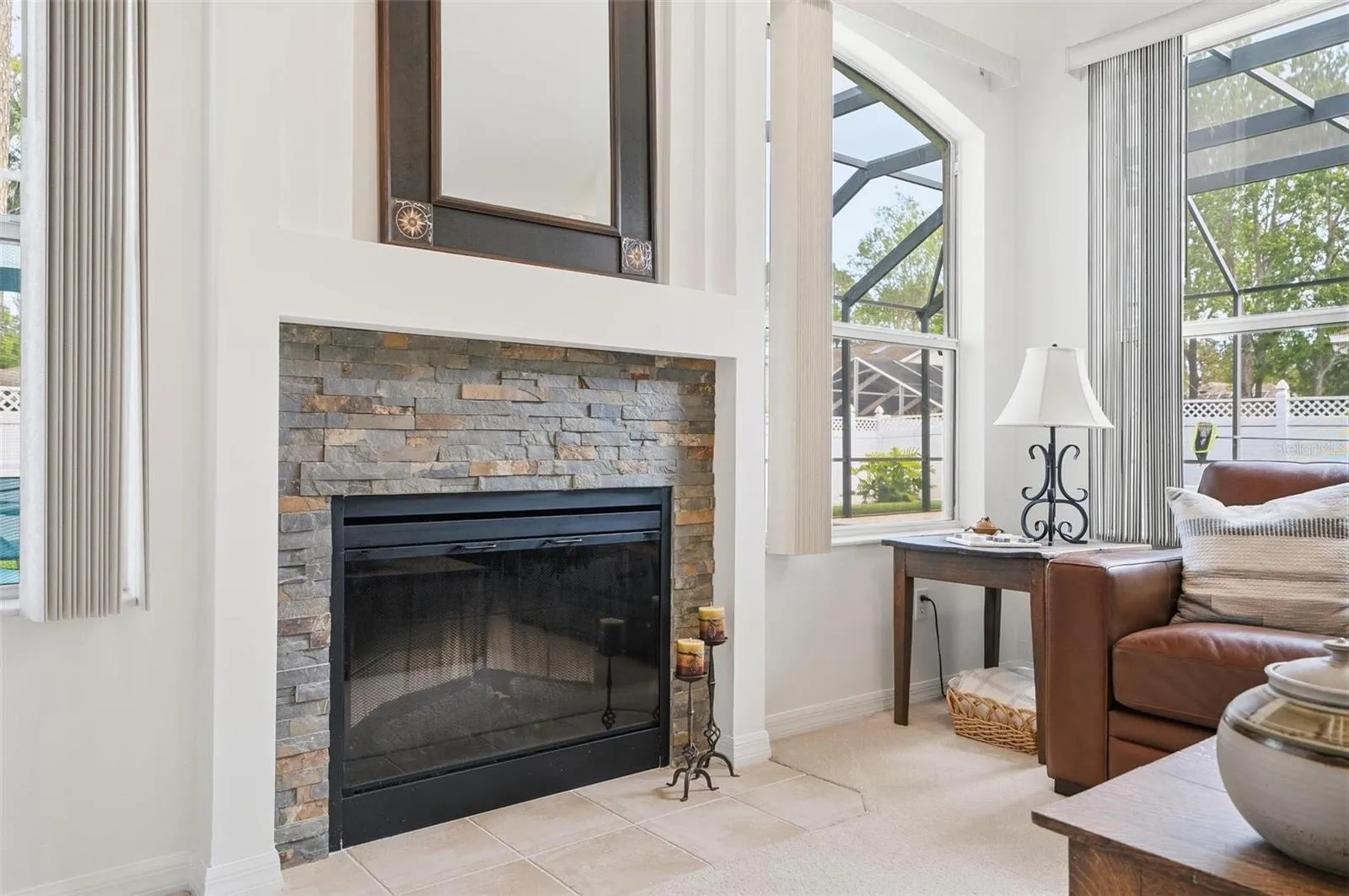 Fireplace in Living Room