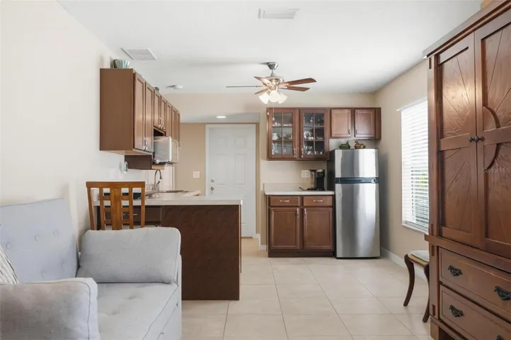 In-Law Kitchen with door that exits to Garage