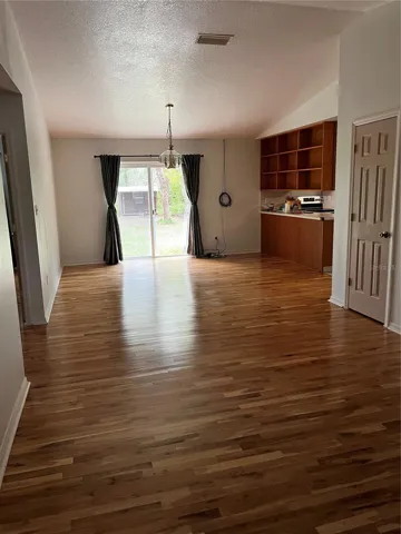 View when entering Front Door towards Dining Area