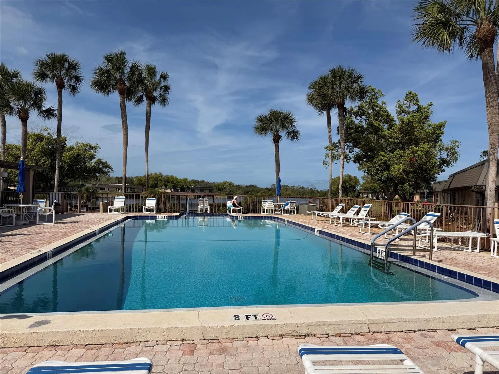 Community Pool Overlooking Pond