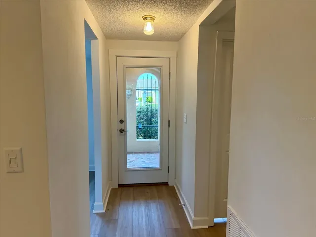 View from Dining Area to Front Door.