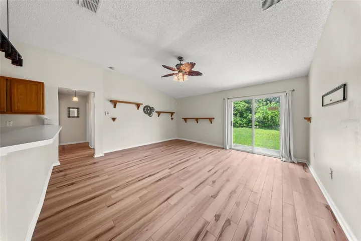 Main living room with new flooring