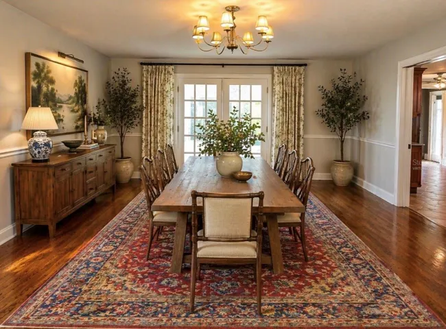Virtually Staged Dining Room