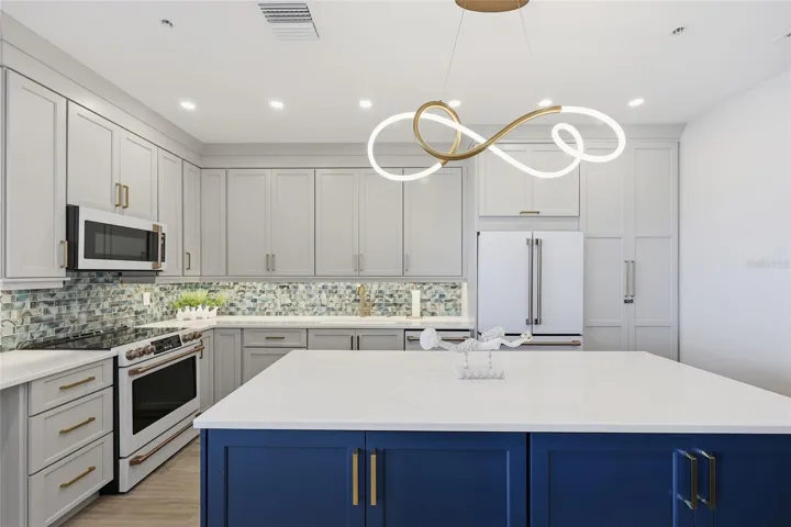 Recently renovated full kitchen for resident use at the clubhouse