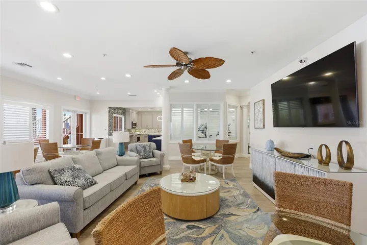 Community room in clubhouse