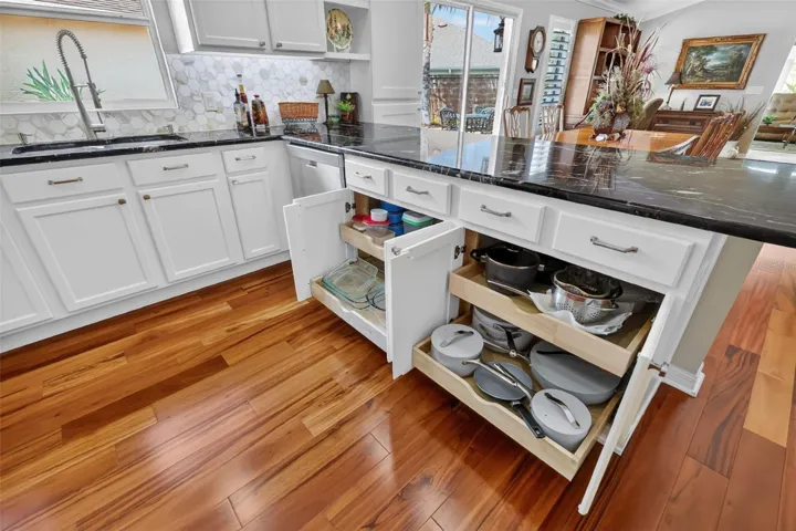 Kitchen Cabinetry with Roll-Out Shelving