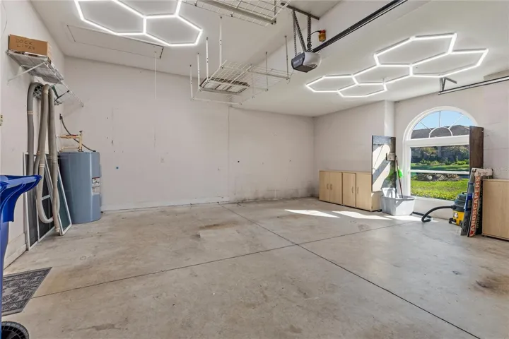 Garage with AC split unit