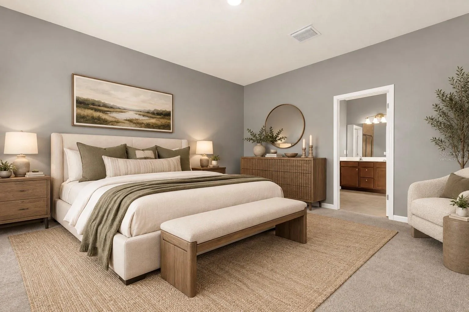 Primary Bedroom - Virtually Staged