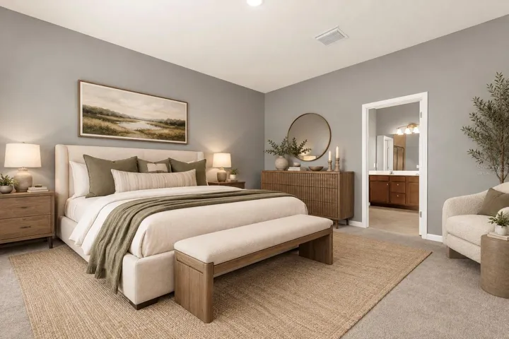 Primary Bedroom - Virtually Staged