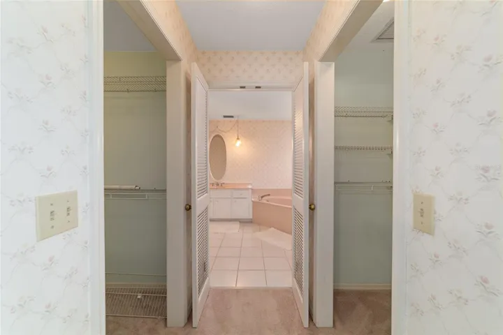 Double walk in closets
