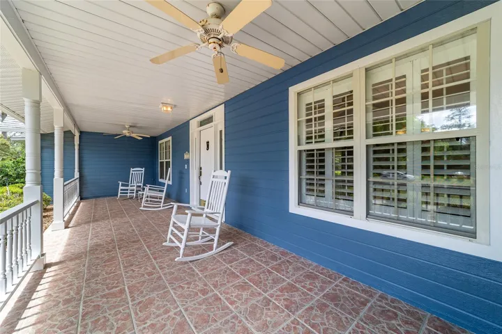 Relax on the rocking chair porch