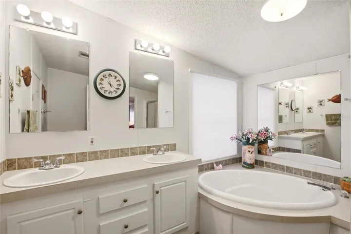 Primary Bathroom dual sink vanity