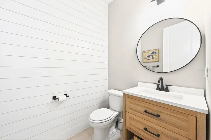 Convenient main floor half bath.