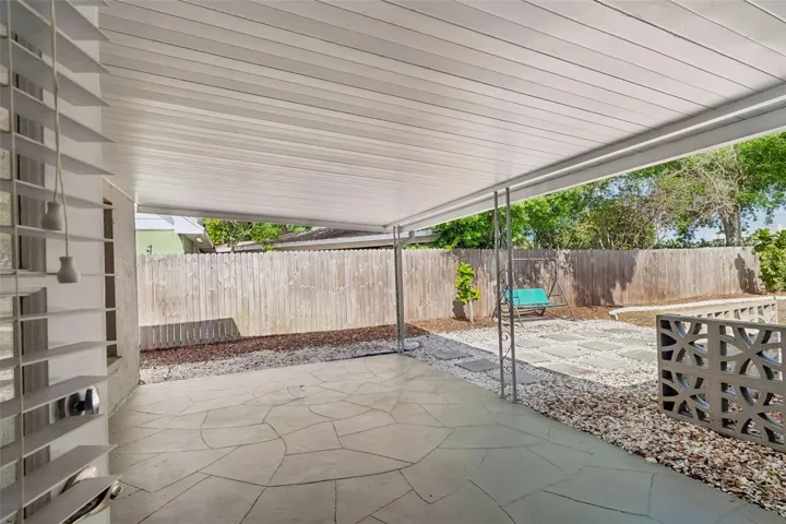 Covered patio area perfect for entertaining.