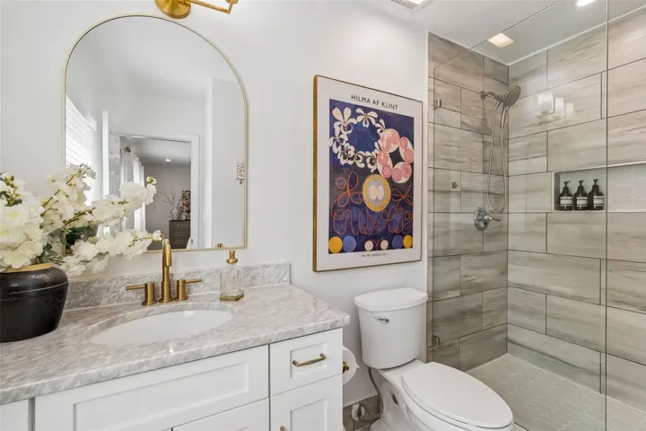 Primary bathroom.