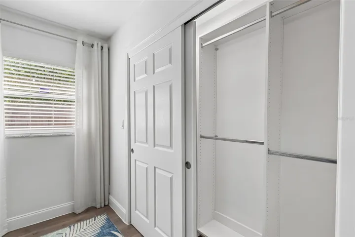 All closets in the home were custom designed.