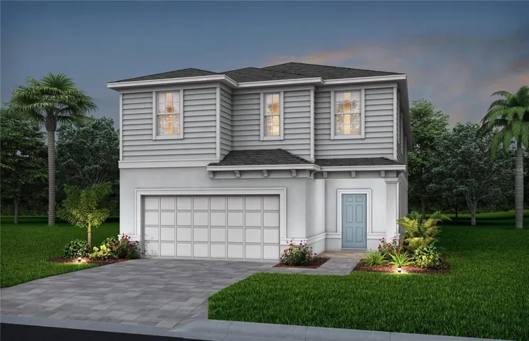 Exterior Design. Artistic rendering for this new construction home. Pictures are for illustrative purposes only. Elevations, colors and options may vary.