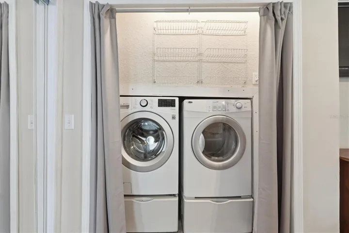 Laundry Closet with Washer & Dryer Included.