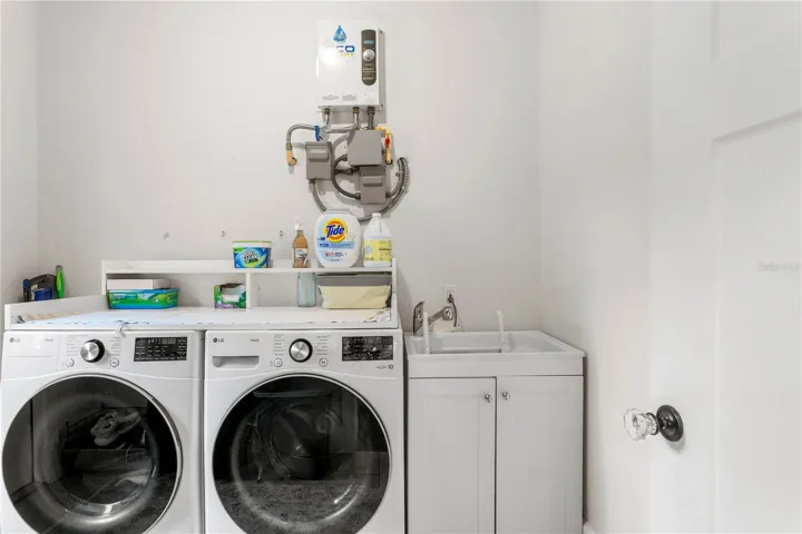 Indoor Laundry. Washer and Dryer do not convey.