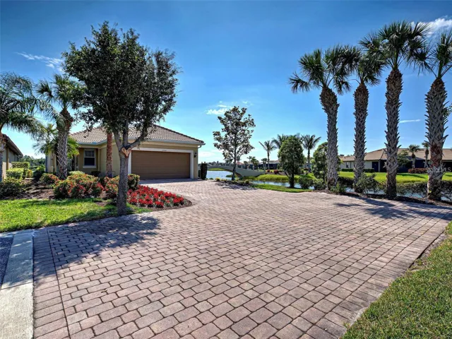 Amazing paver parking area, oversized at end!